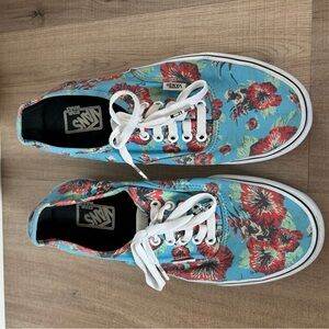 Vans Star Wars Hibiscus Yoda Low Top Lace Up Sneakers Mens 8.5 Women’s 10